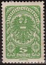 Austria 1919 Coat Of Arms 5 H Green Scott 201